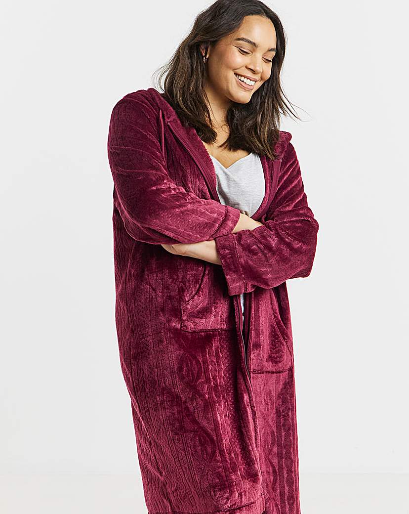 New In - Pretty Secrets Zip Fleece Gown