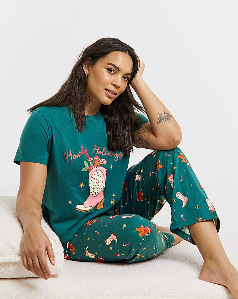 New In - Cowgirl Christmas Value PJ Set