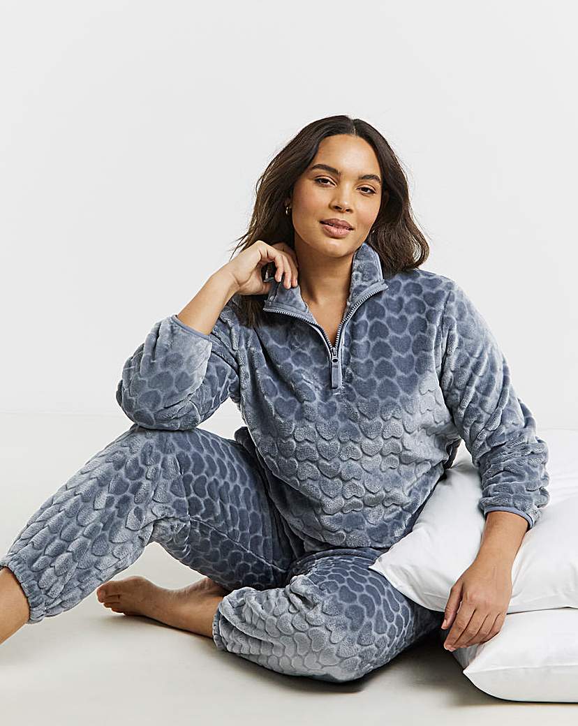 New In - Pretty Secrets 1/4 Zip Fleece Twosie