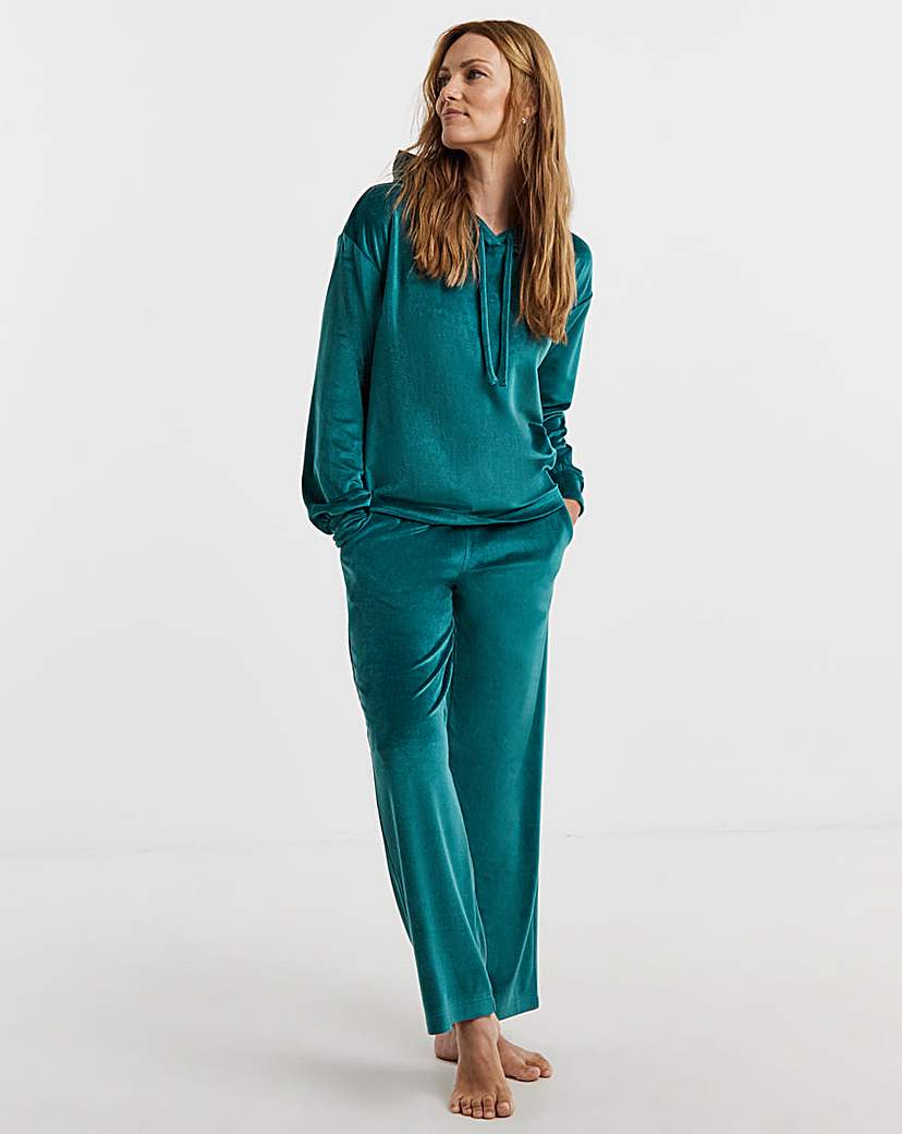 New In - JD Williams Velour Hooded Lounge Set