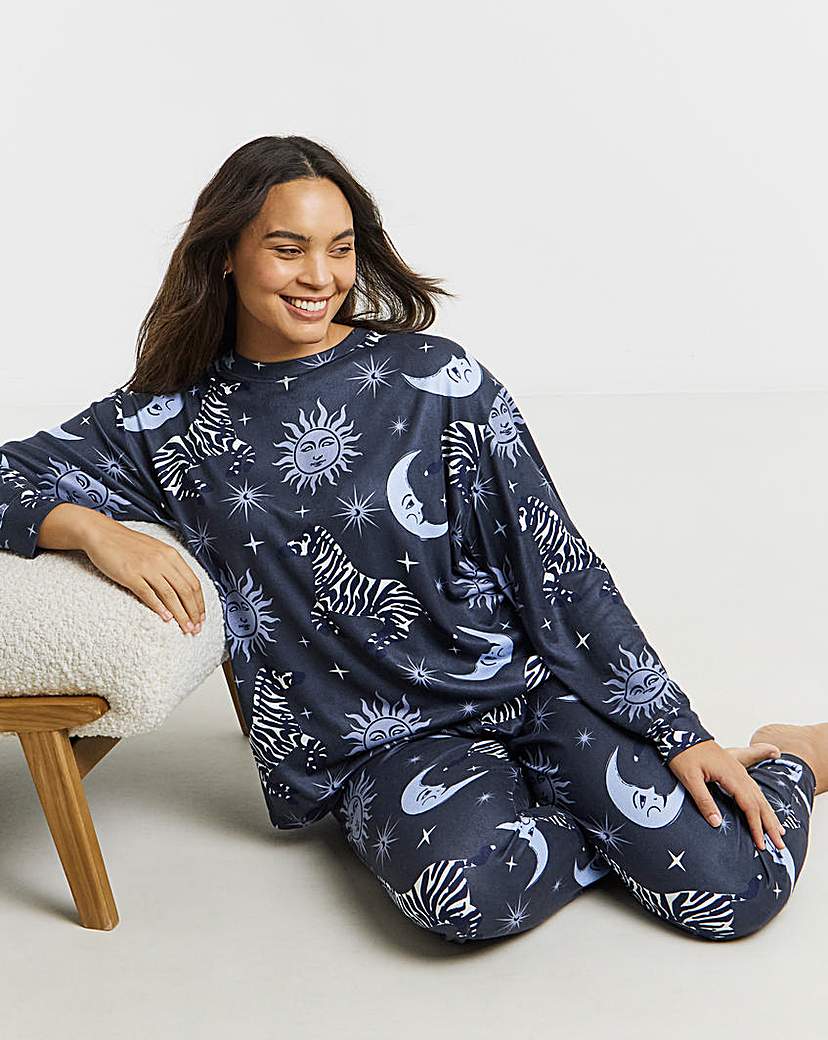 New In - Celestial Zebra Supersoft PJ Twosie