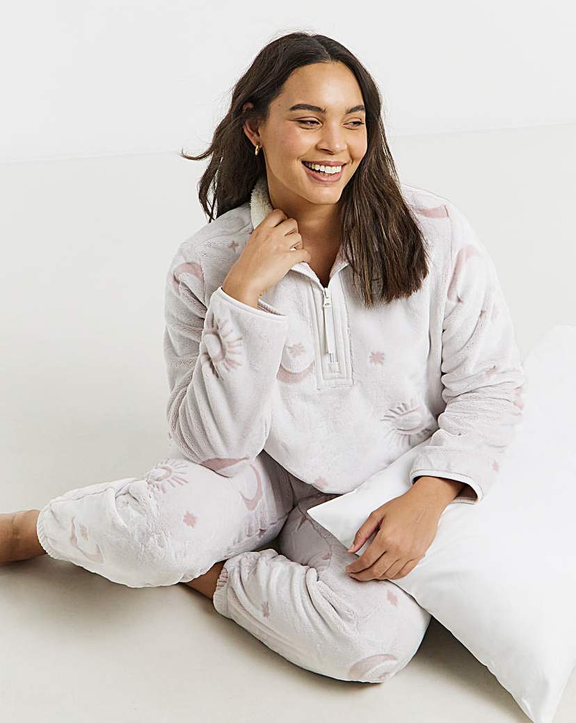 Chelsea Peers Zip Up Fleece Lounge Set