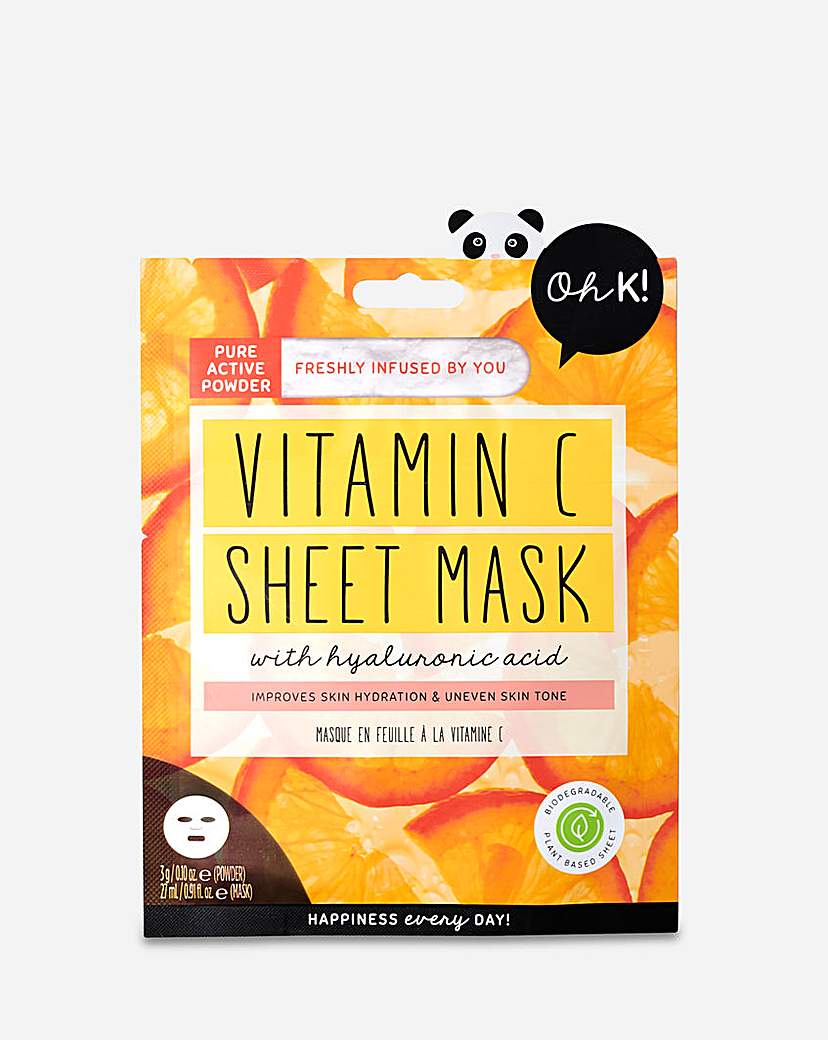 oh k! glowing vitamin c sheet mask