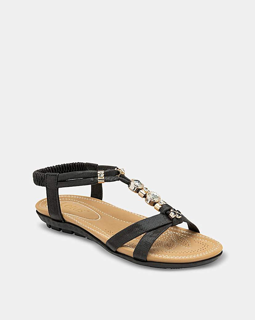 Lotus Bettina T Bar Sandals D Fit