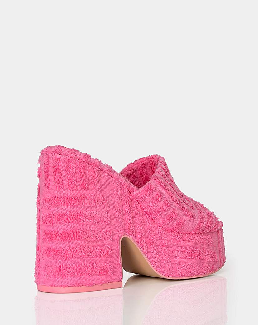 Public Desire Wavez Wide Fit Mules