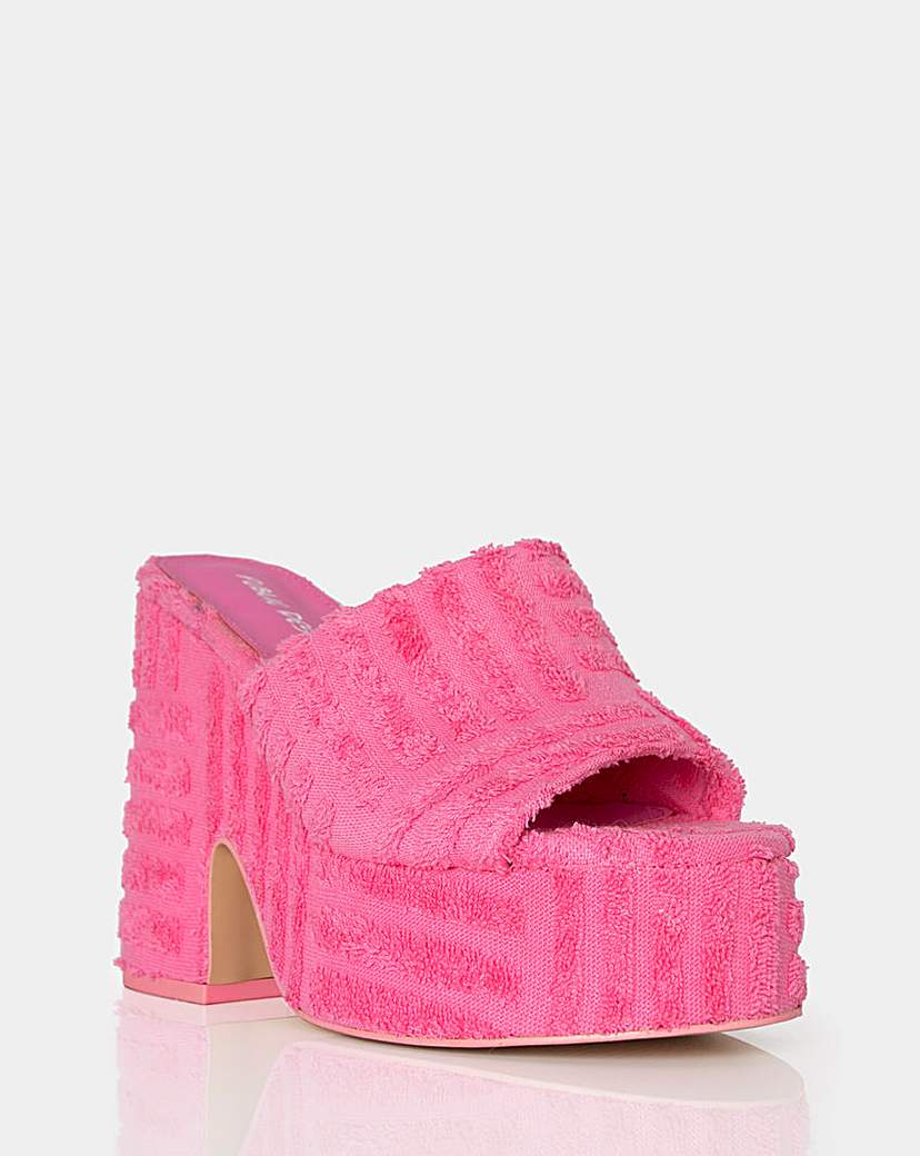 Public Desire Wavez Wide Fit Mules