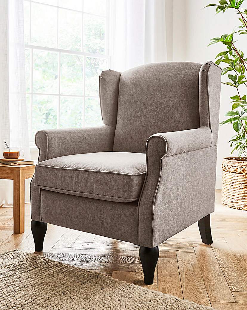 New In - Bailey Fabric Wingback Armchair