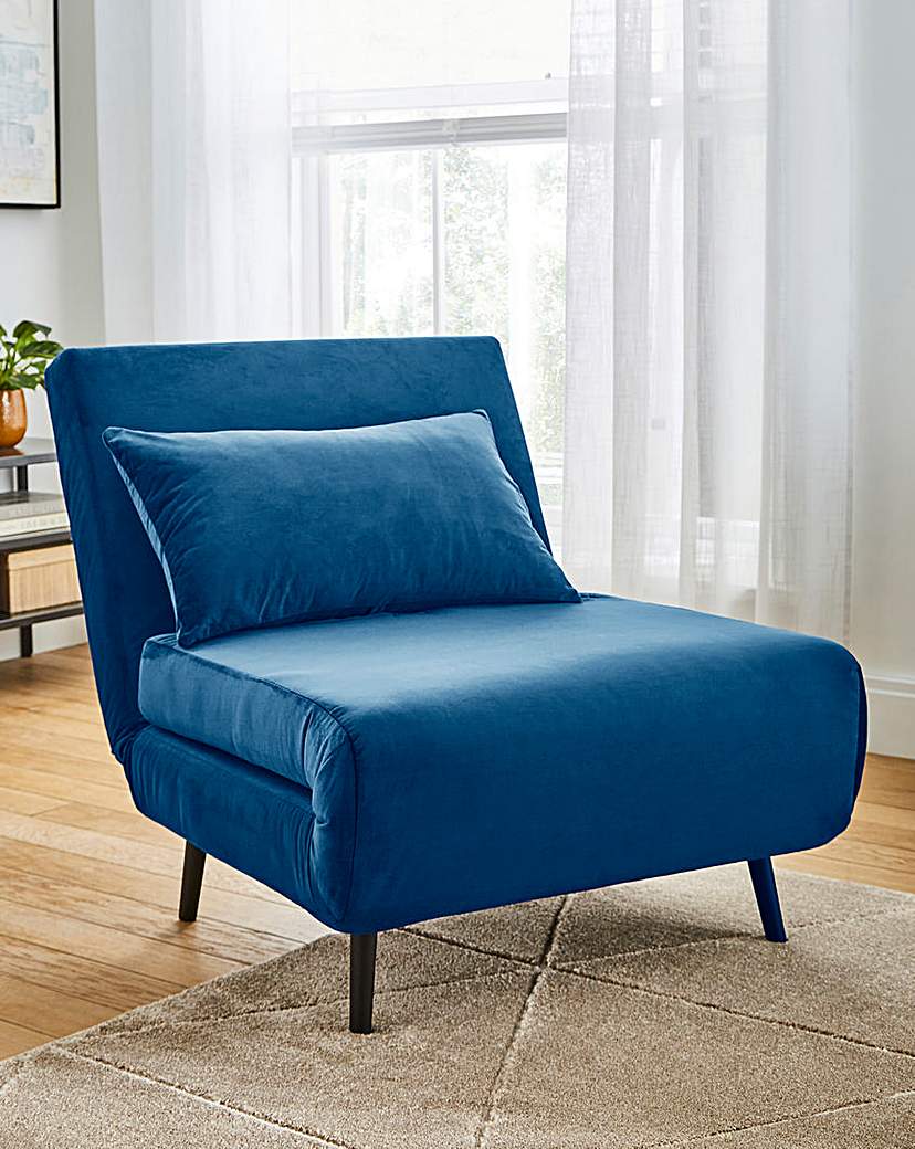 New In - Lena Velvet Chair Bed