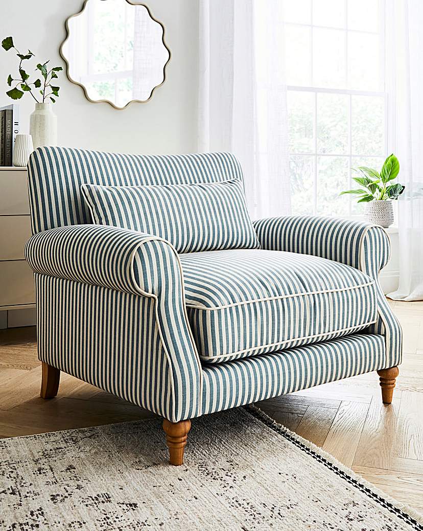 New In - Naomi Stripe Armchair