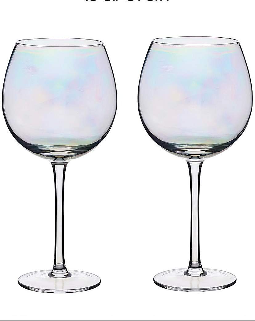 BarCraft Iridescent Gin Glasses