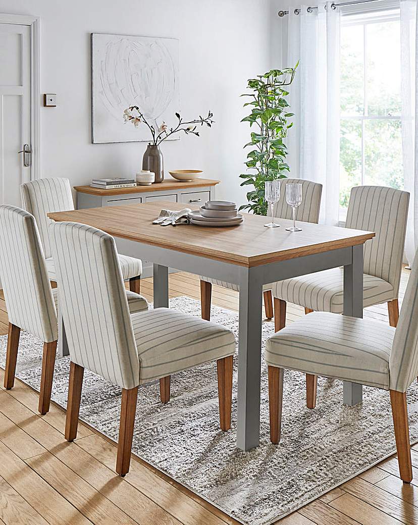 Julipa Ashford Table and 6 Everly Chairs