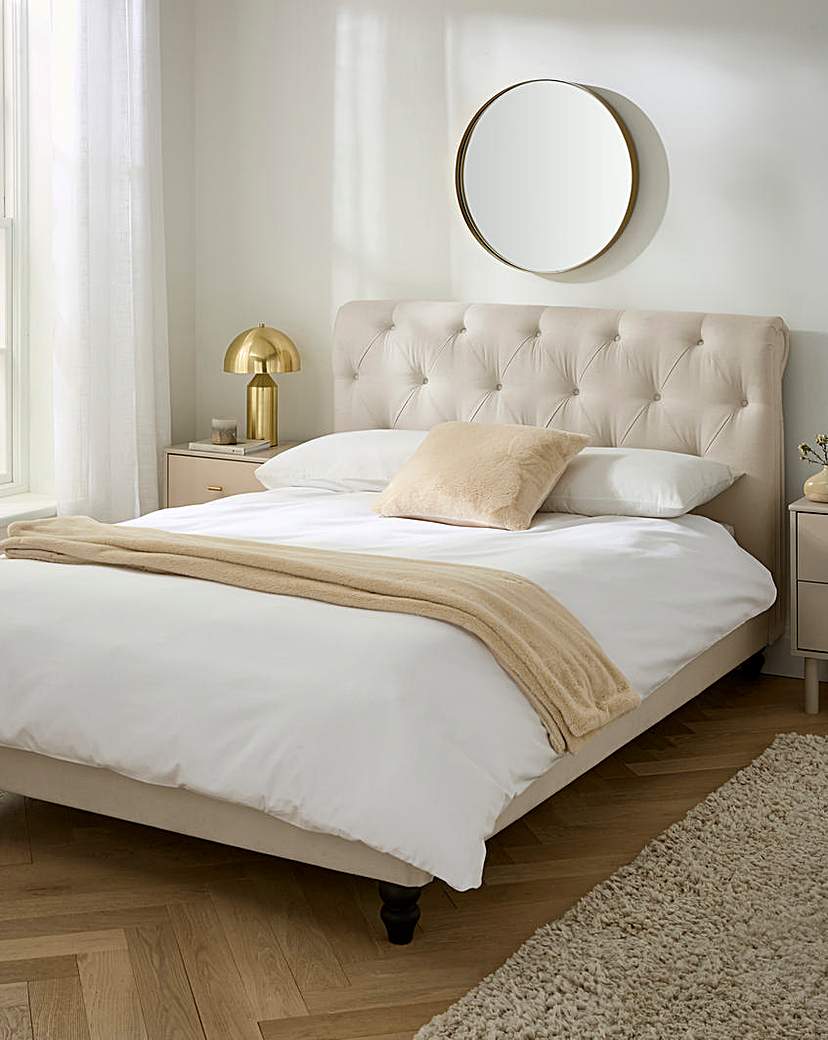 New In - Megin Buttoned Bed Frame