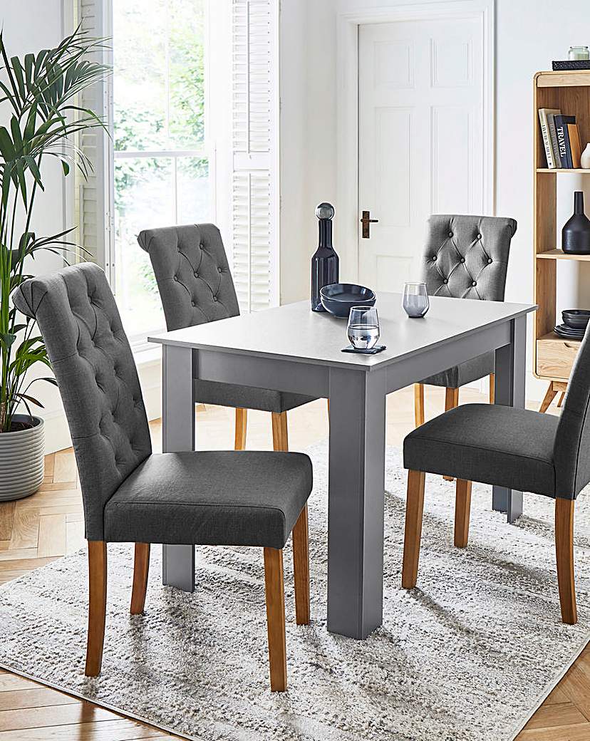 New In - Dakota Dining Table with 4 Ava Chairs