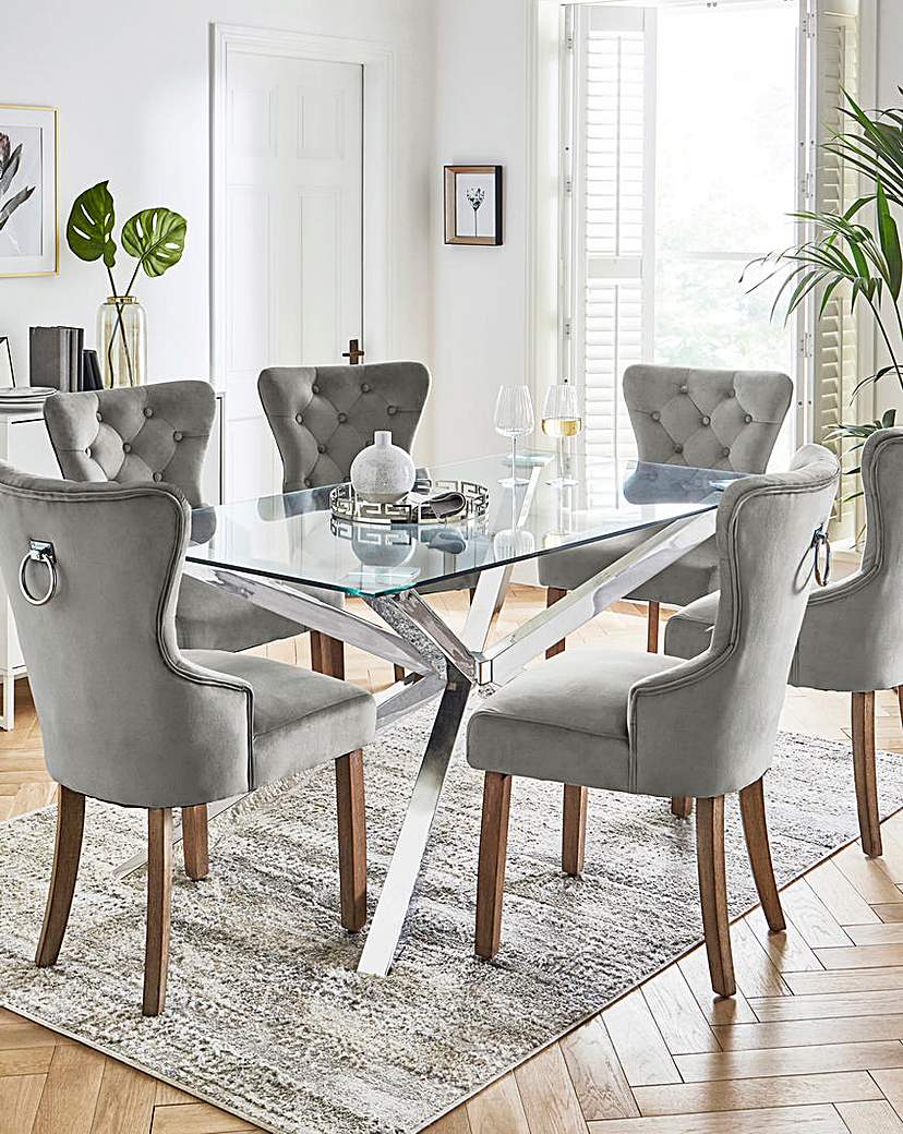 New In - Bodie 6 Seater Table with Mabel Chairs