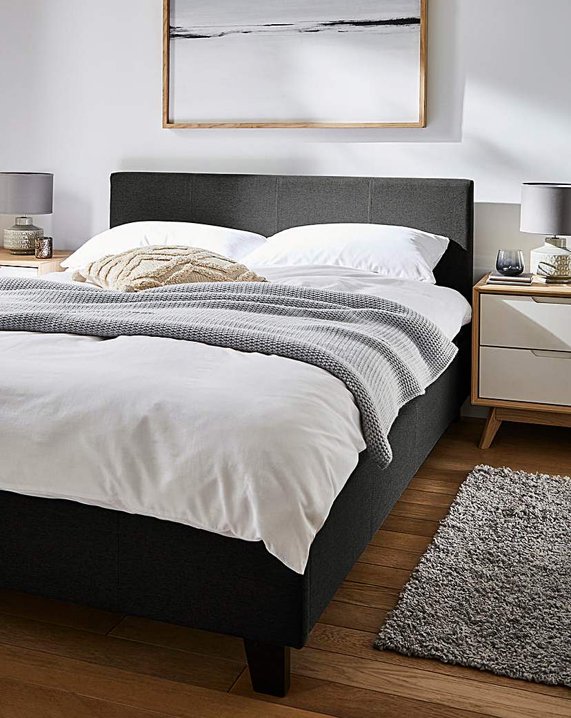 New In - Hayden Fabric Bed with Mattress