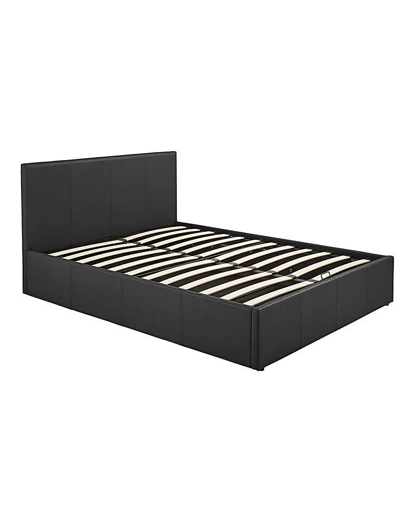 Hayden Faux Leather Ottoman Bed Frame