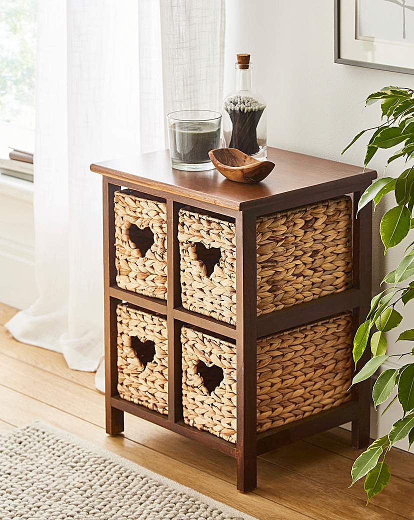 New In - Hyacinth Hearts 4 Drawer Square Unit