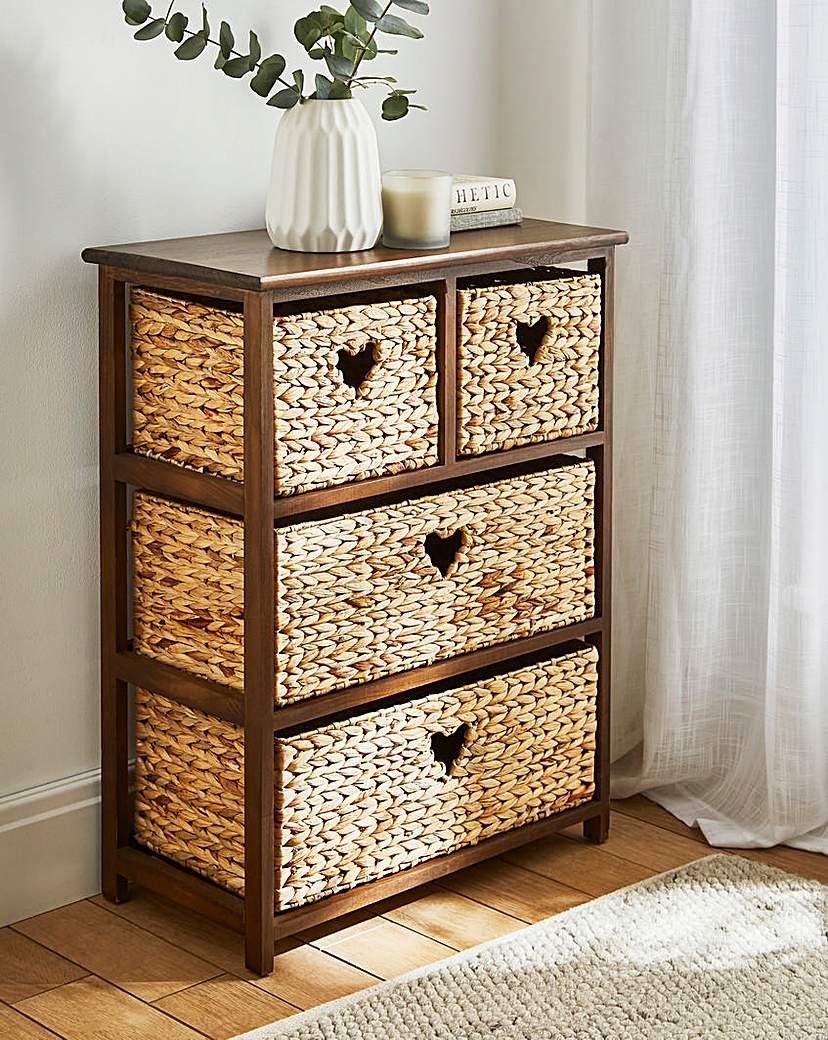 New In - Hyacinth Hearts 2+2 Drawer Unit