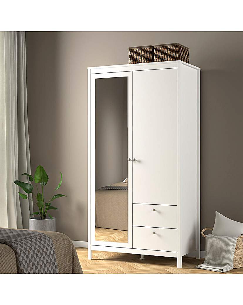 New In - Heath Double Wardrobe with Mirror