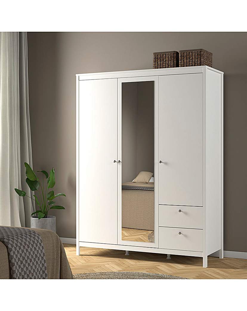 New In - Heath Triple Wardrobe with Mirror