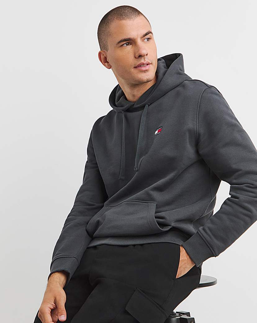 Tommy Jeans Charcoal Badge Hoodie