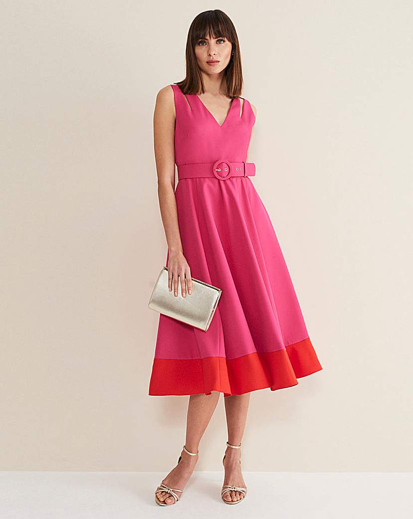 Phase Eight Raquel Contrast Belted Dress
