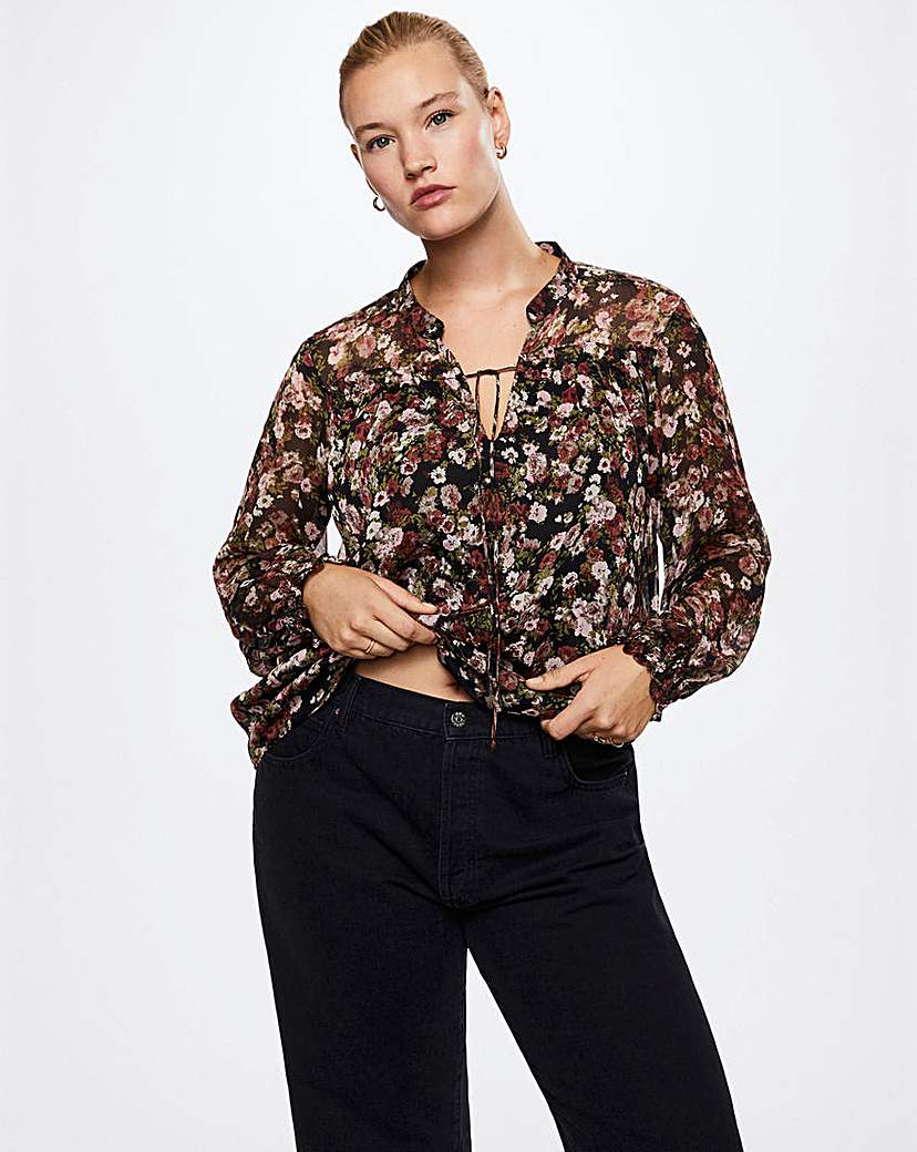 Mango Floral print blouse