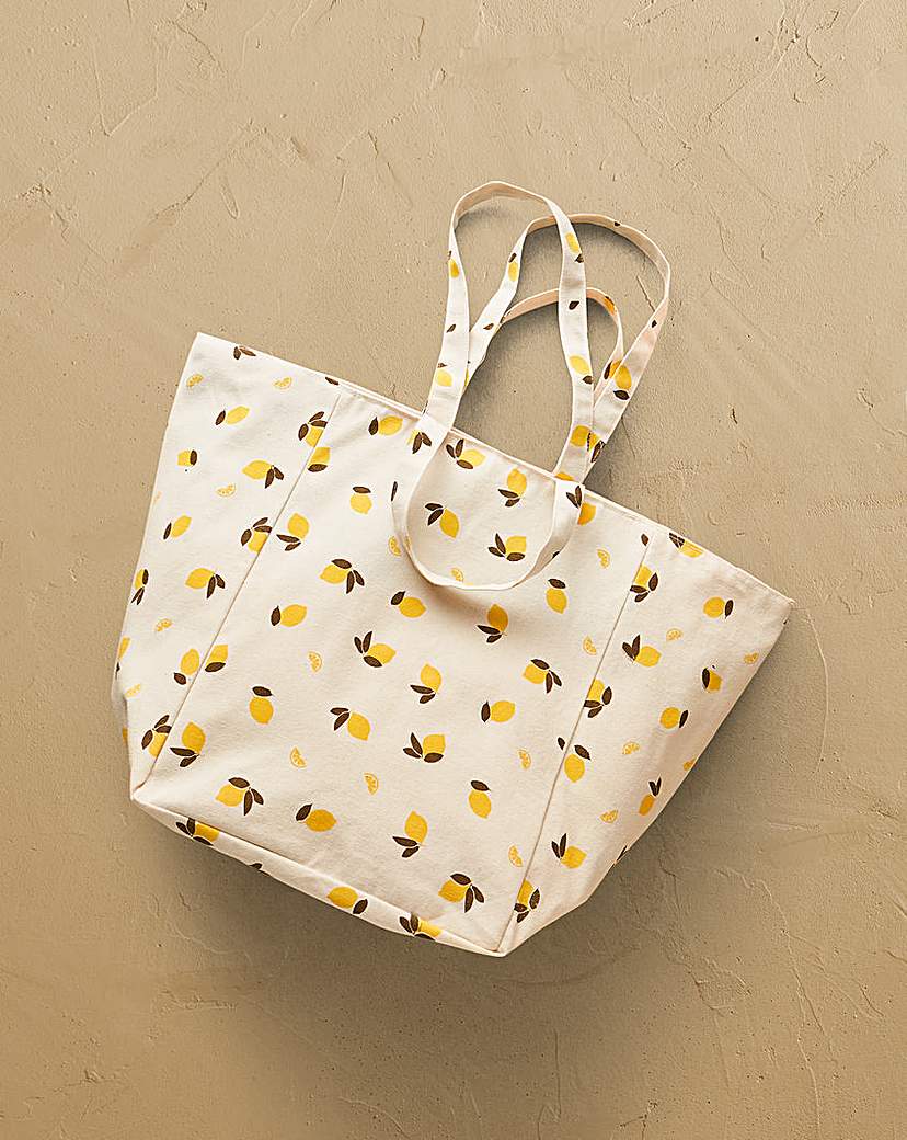 New In - Lemon Canvas Tote Bag