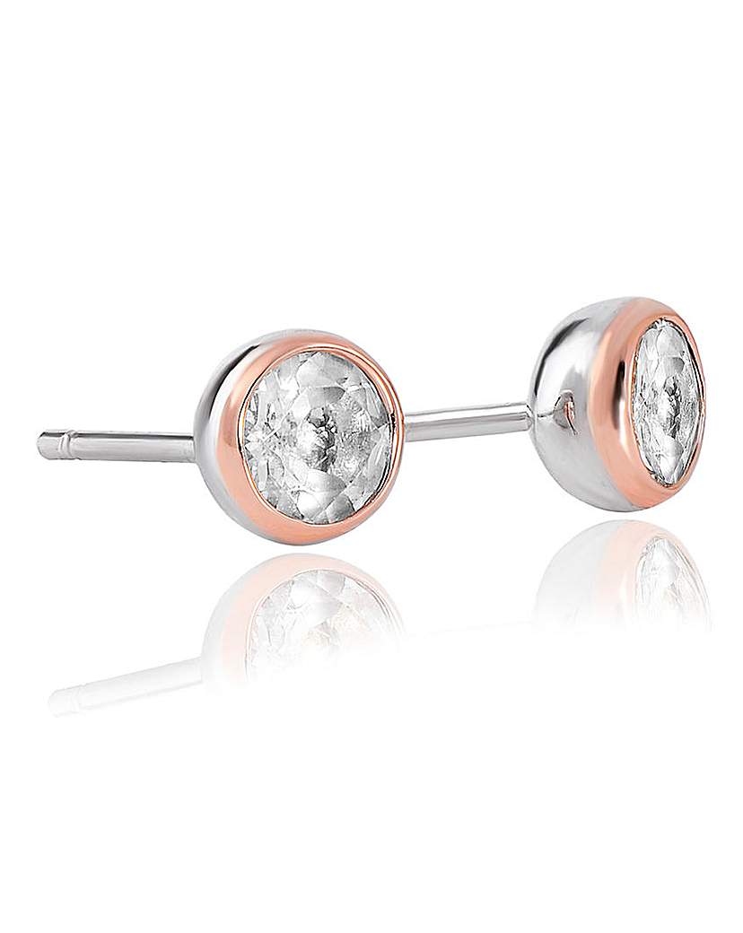 Clogau Celebration White Topaz Earrings