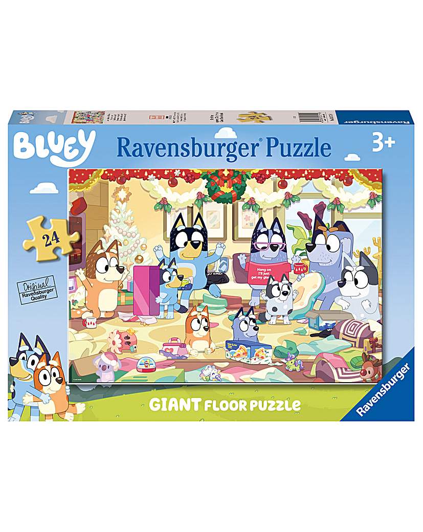 Bluey Christmas Giant Floor Puzzle, 24pc