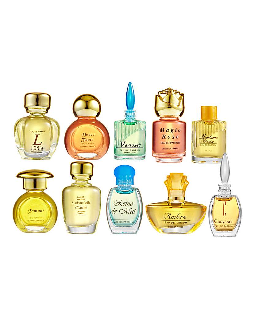Set Of 10 Charrier Mini Fragrances