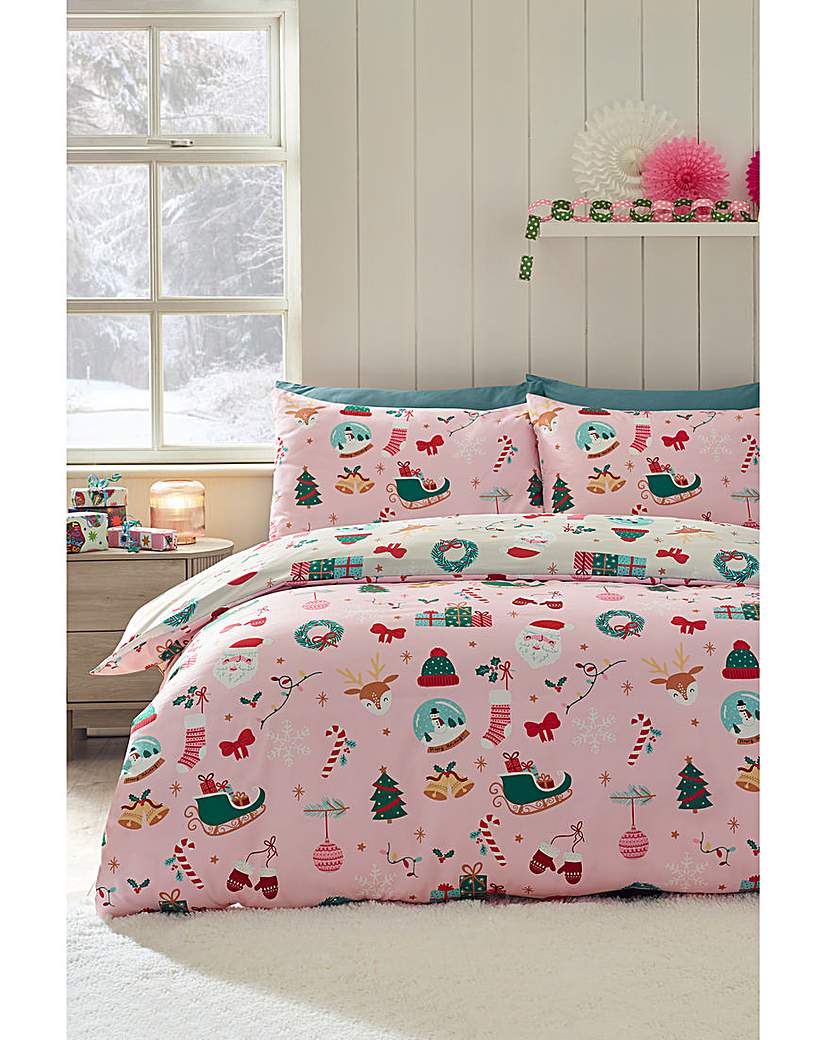 CL Xmas Happy Holidays Duvet Set