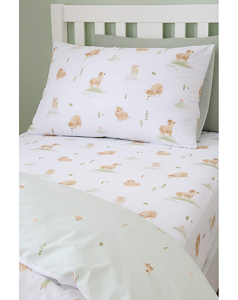 Bianca Mini Moo Fitted Sheet