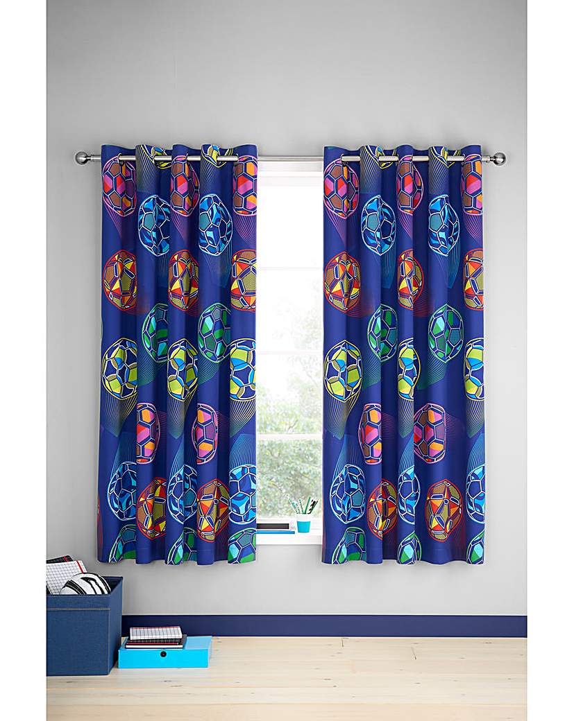 CL Bright Football Curtains