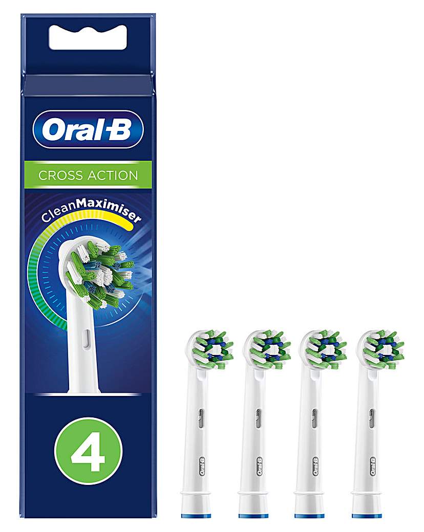 Oral-B Cross Action 4 Pack Brush Heads