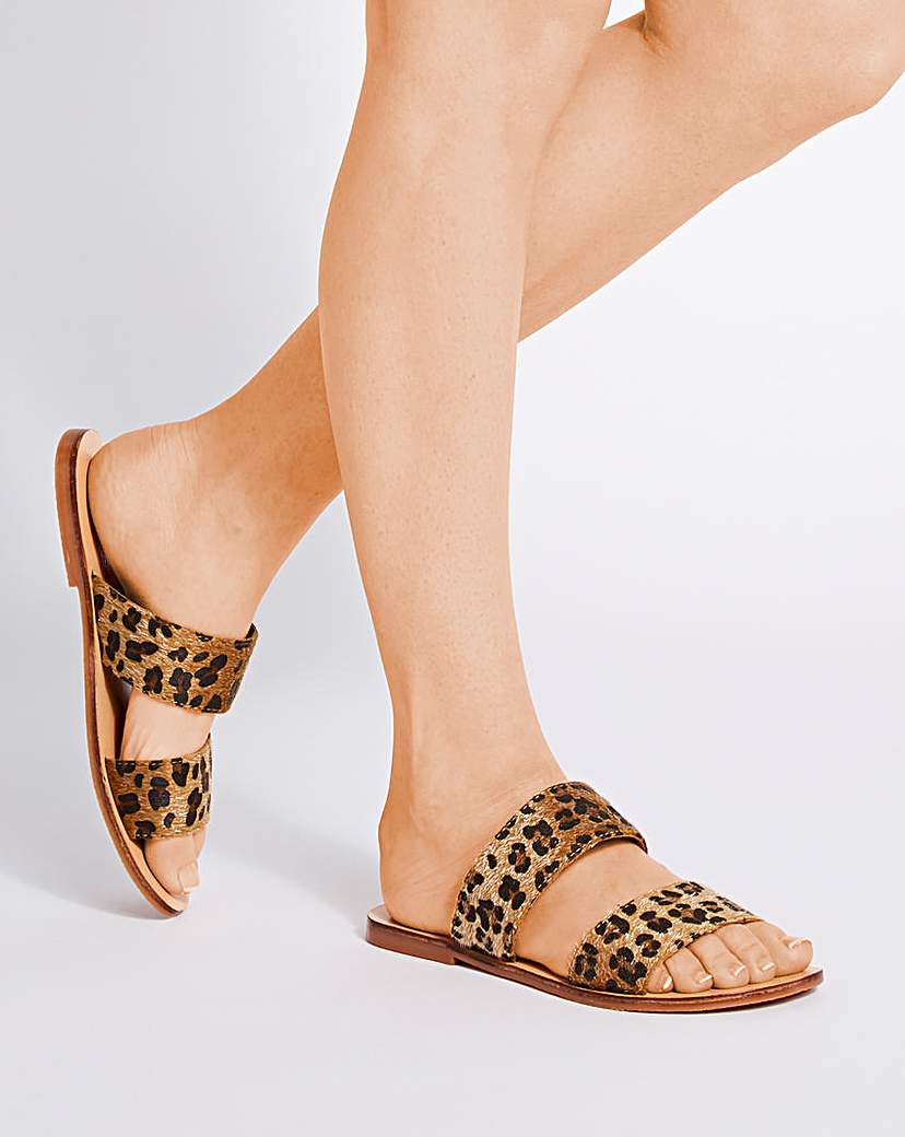 Sole Diva Leather Mules EEE Fit