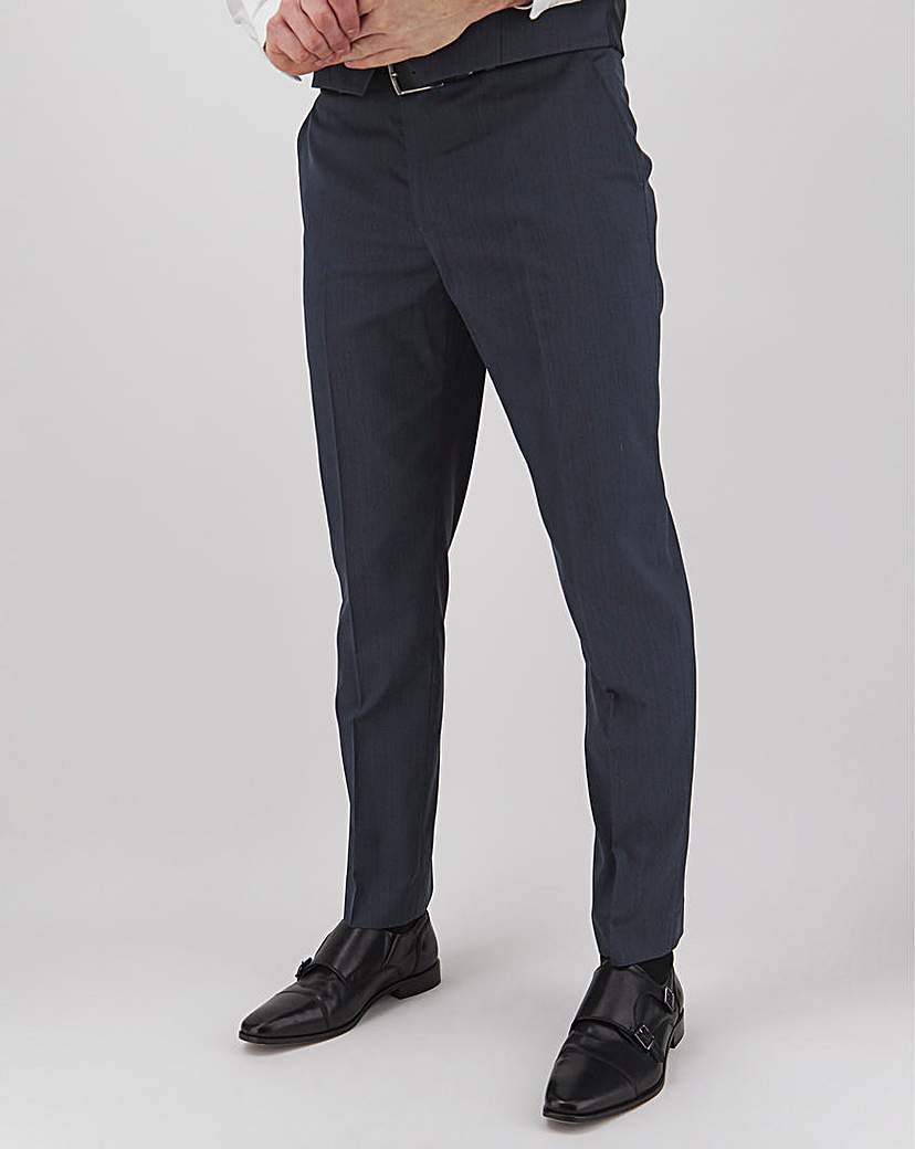 Image of Navy Hank Regular Tonic Suit Trousers