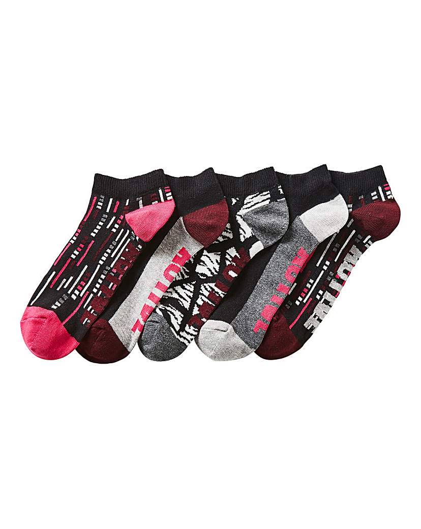 Image of 5 Pack Active Trainer Liner Socks