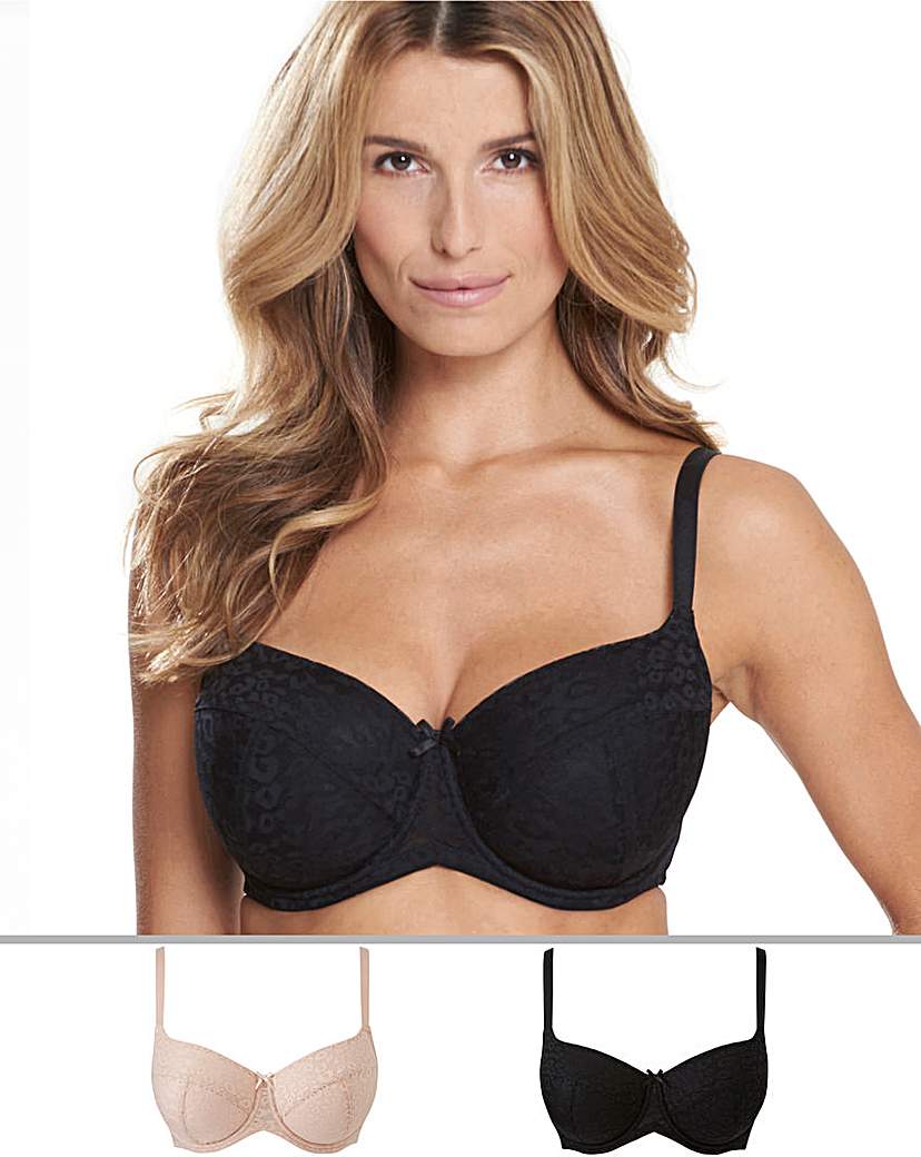 Image of Pack Animal Mesh Blush/Blk Balcony Bra