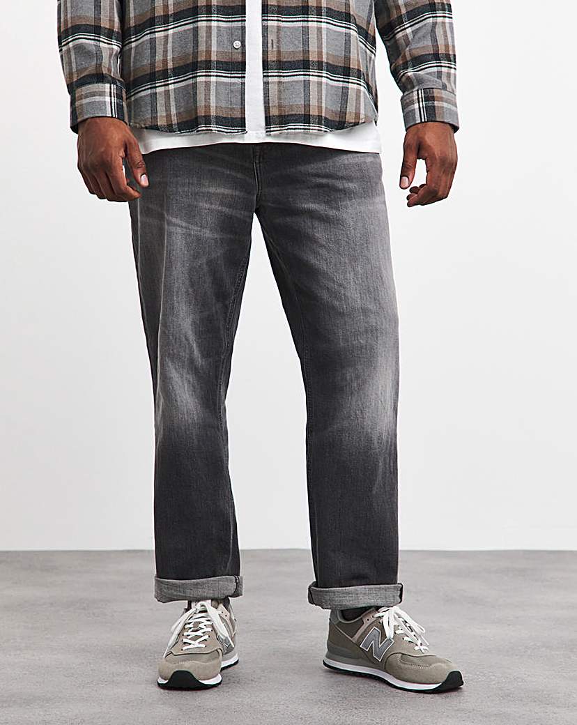 Premium Grey Wash Loose Fit Jean