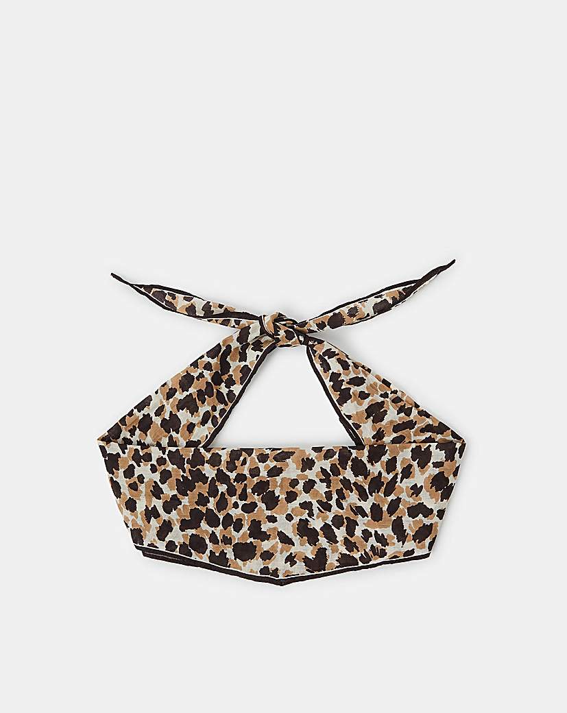 New In - Accessorize Cheetah Print Neckerchief