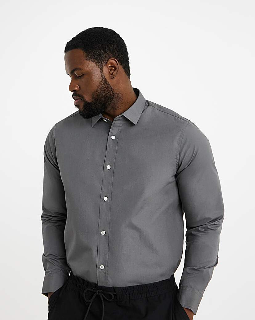 Long Sleeve Formal Shirt Regular Grey Jacamo …