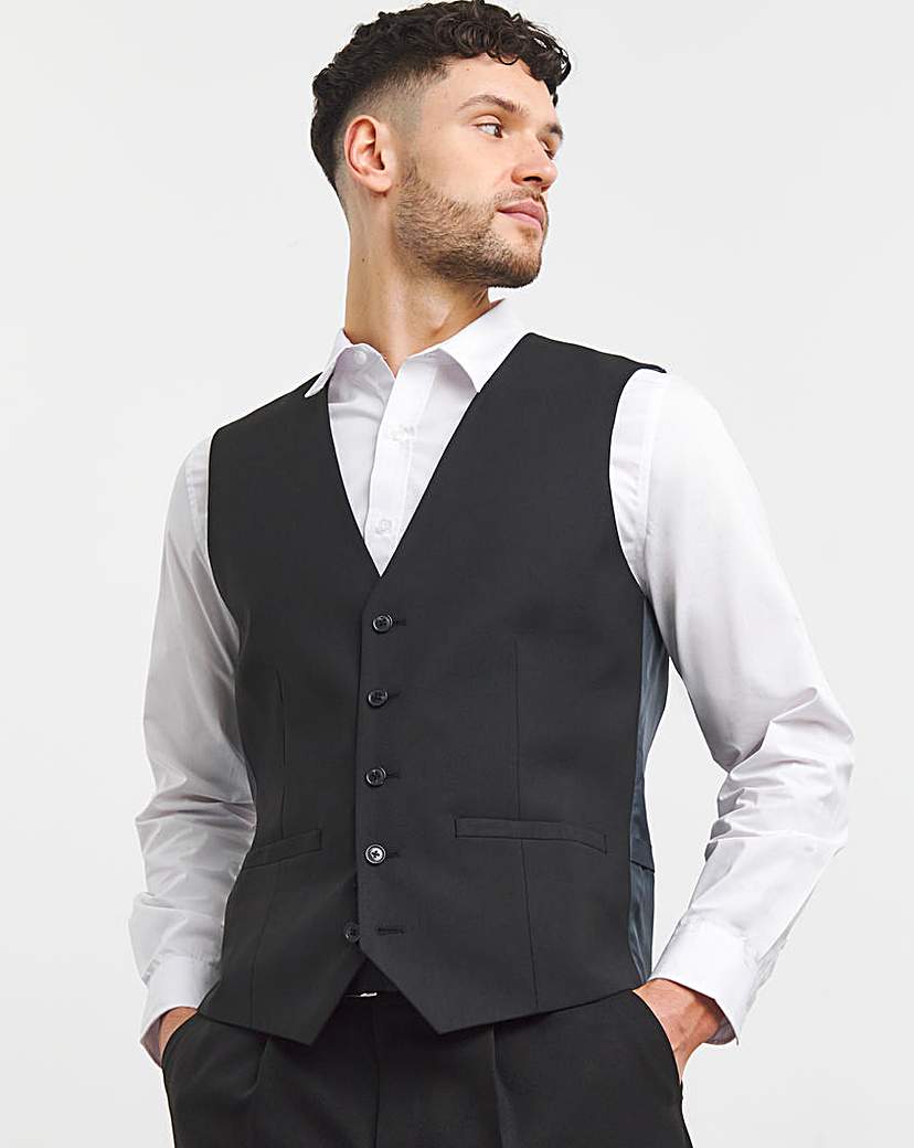 Black Hank Tonic Waistcoat Long