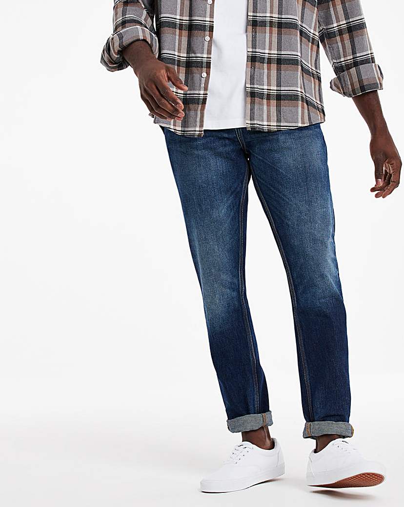 Indigo Wash Premium Tapered Jeans
