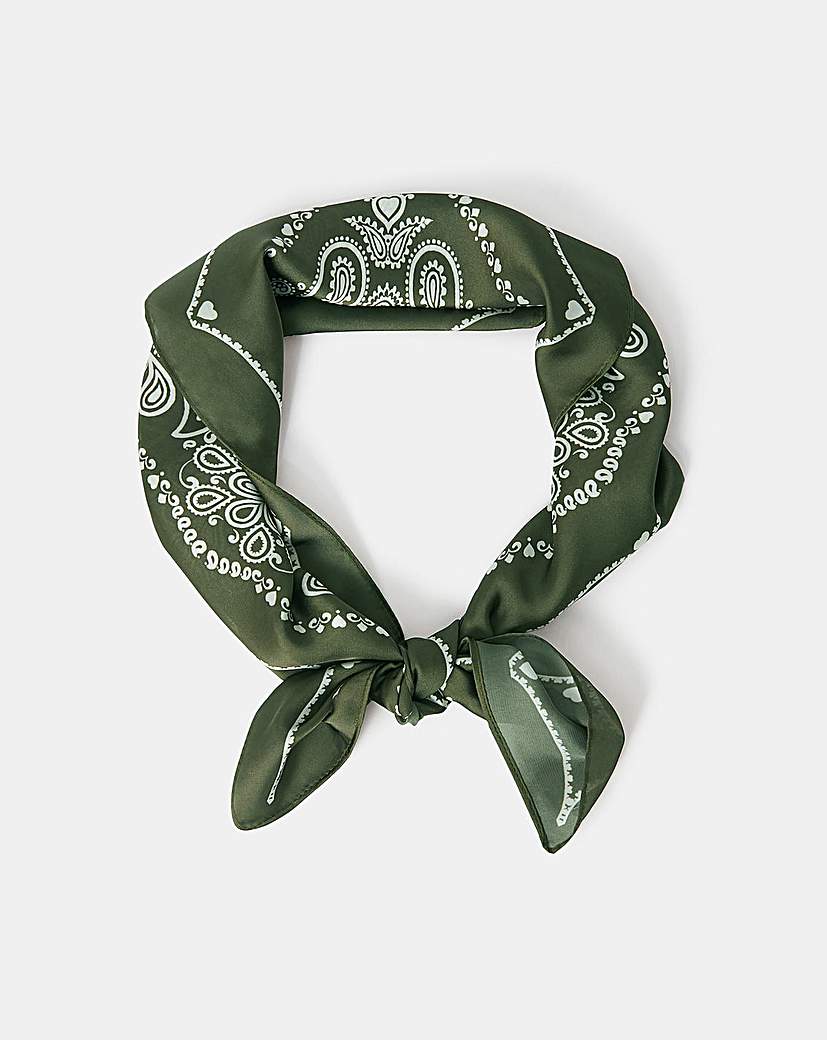 New In - Accessorize Square Satin Bandana Scarf