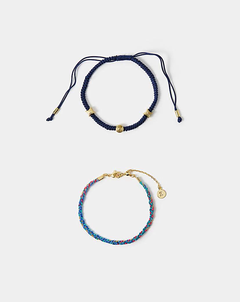 New In - Accessorize 14ct Gold-Plate Bracelets