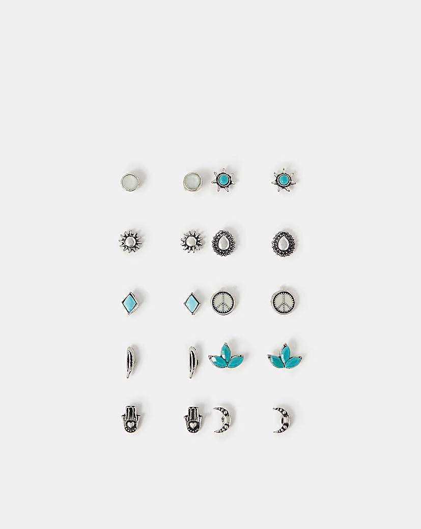 New In - Accessorize 10-Pack Boho Earrings