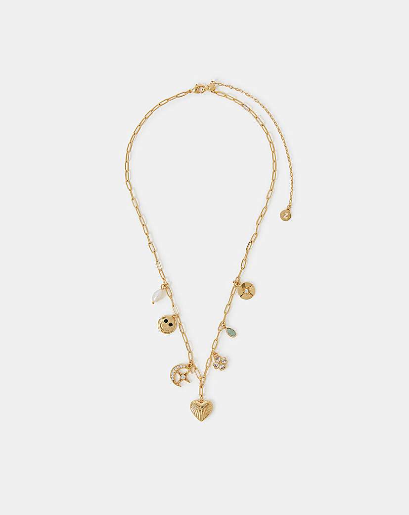 New In - Accessorize 14ct Gold-Plated Necklace