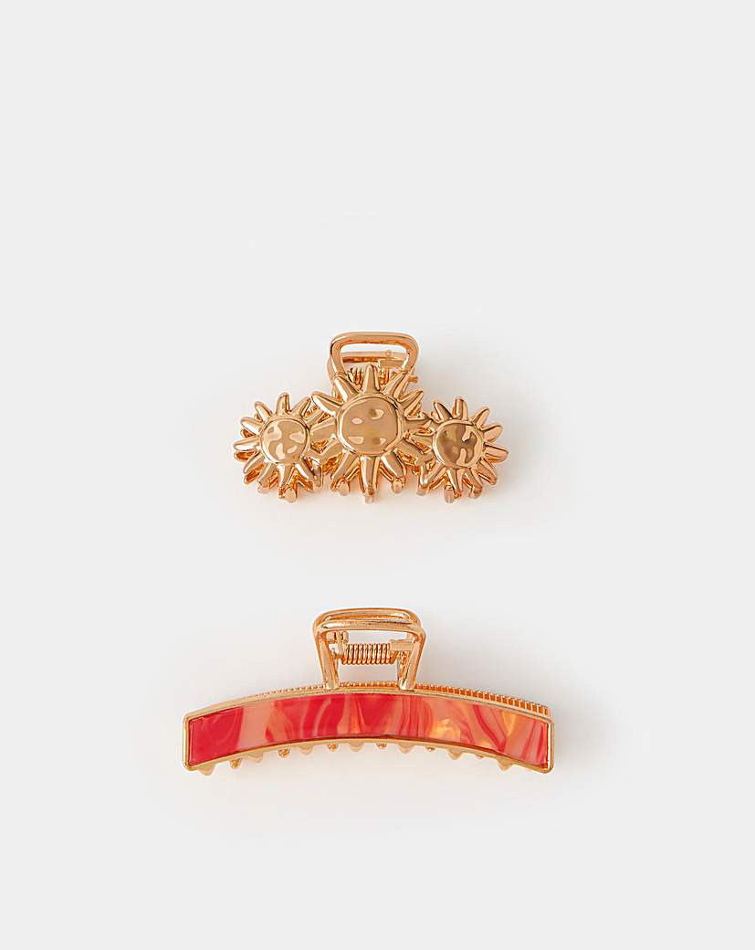 New In - Accessorize Sunshine Metal Claw Clips