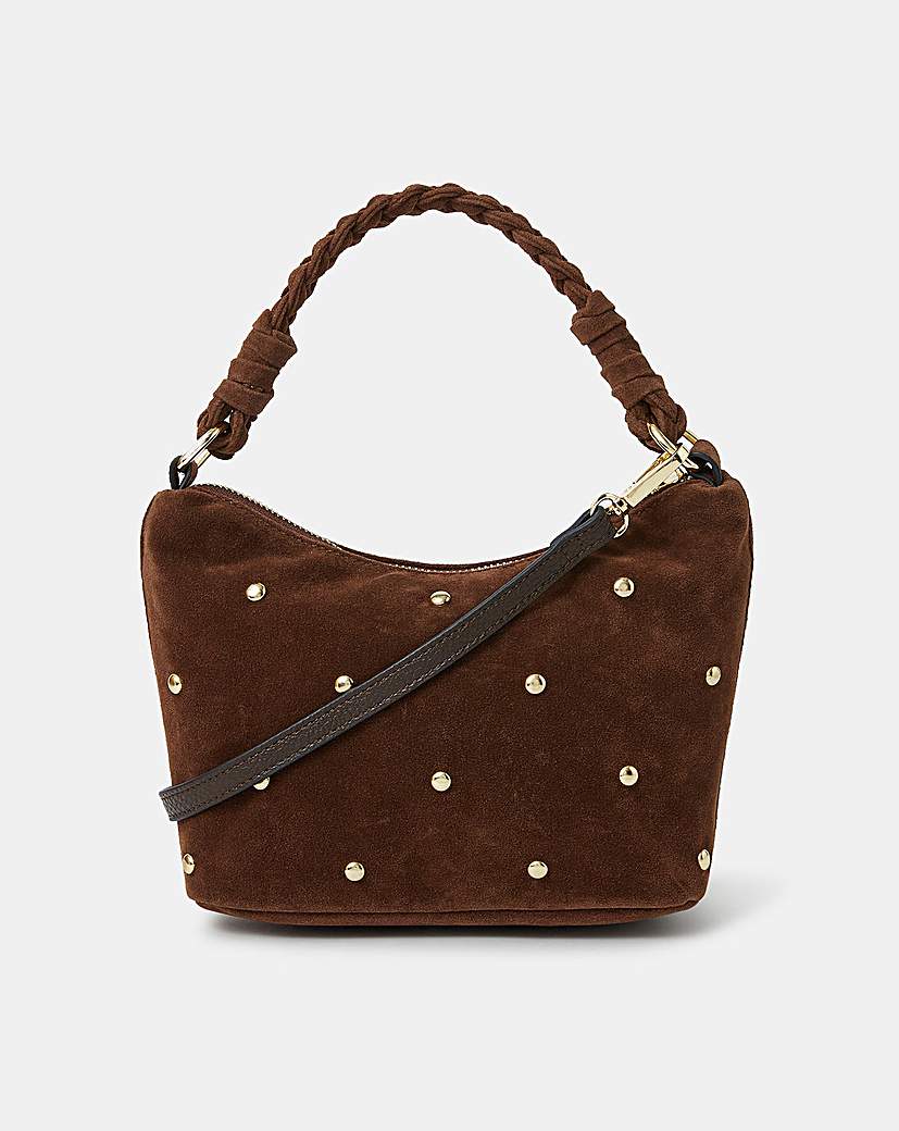 New In - Accessorize Suedette Stud Handbag